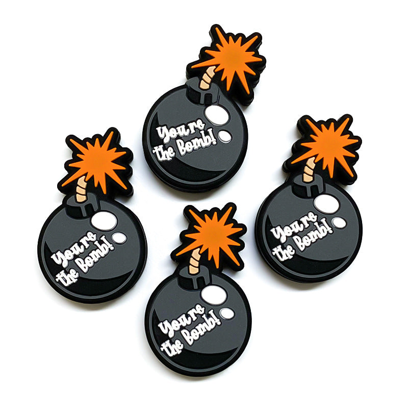 Wholesale 10pcs Cartoon Bomb Focal Beads DIY Bead Accessories ACC-BDS-WDX135