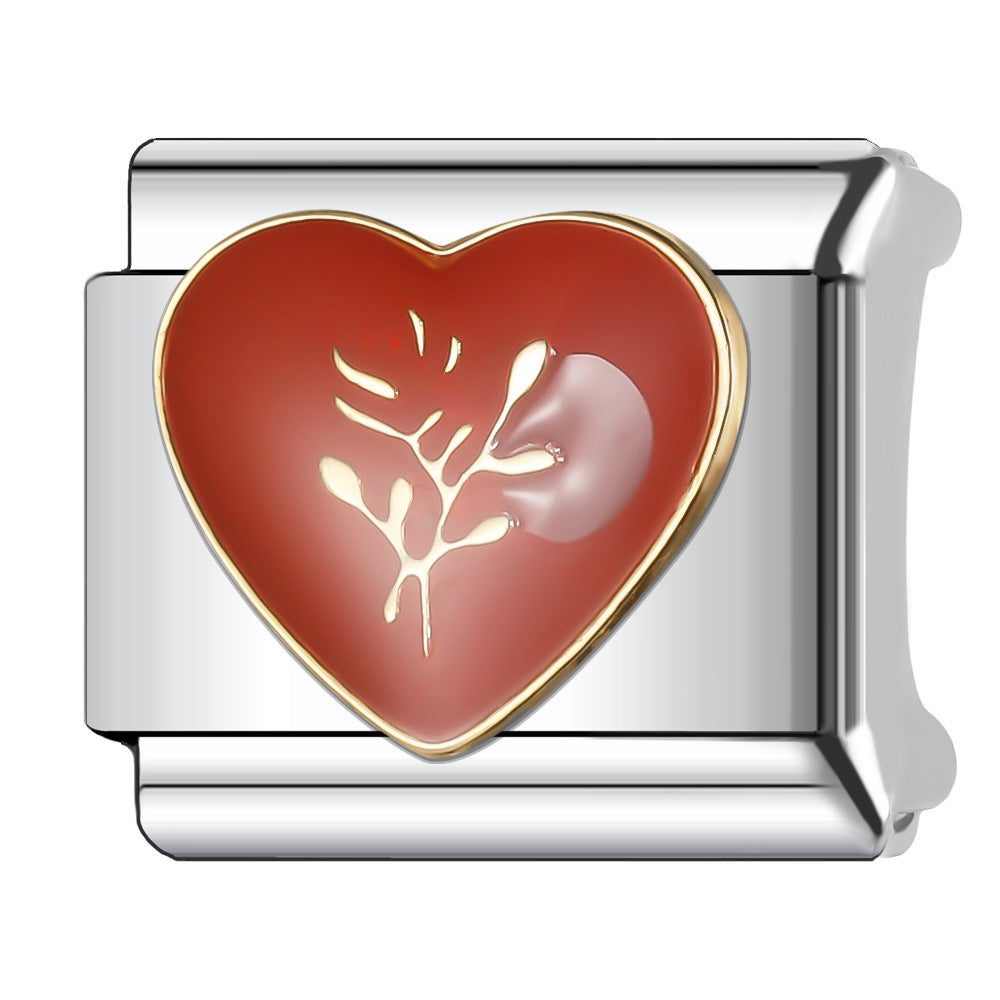 Wholesale Italian Charm Bracelet 9mm DIY Splicing Cute Creative Stainless Steel Composable Bracelet