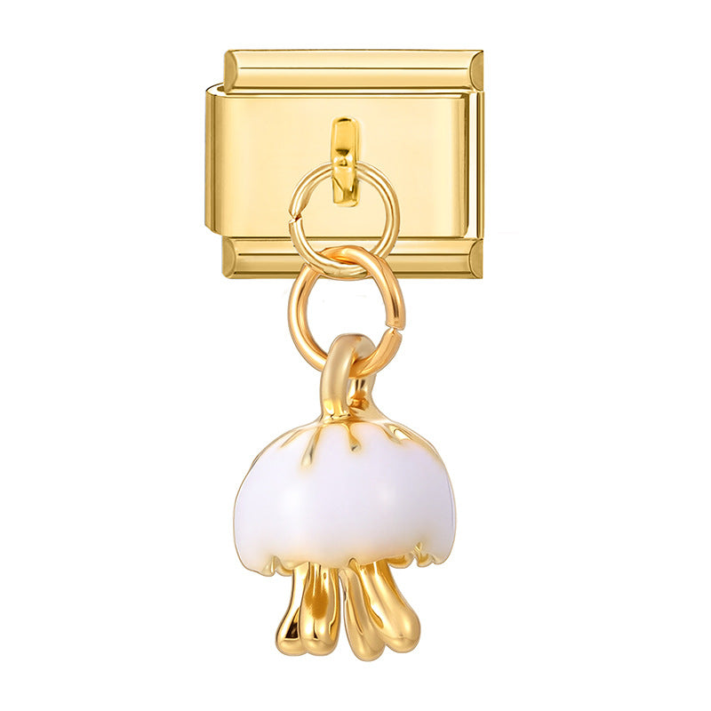 Wholesale  Italian Charm Bracelet 9mm DIY Splicing Cute Creative Stainless Steel Composable Bracelet