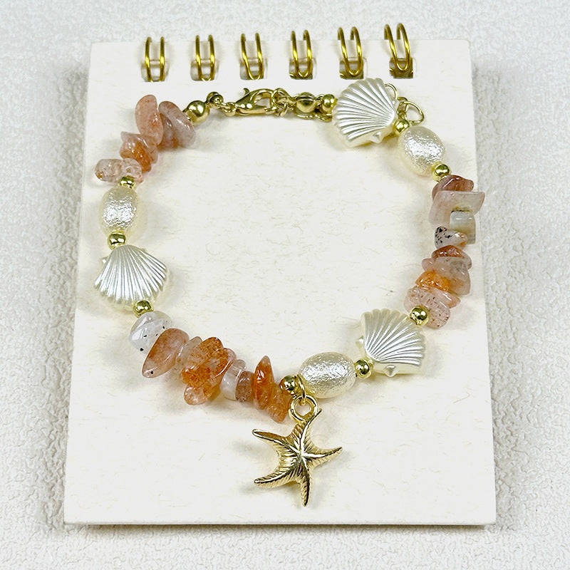 Großhandel natürliche Kiesstich -Barock -Perlenkette