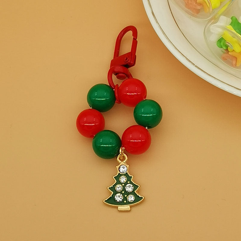 Wholesale Christmas Santa Claus Tree Letter Bell Snowflake Keychains ACC-KC-Haol003