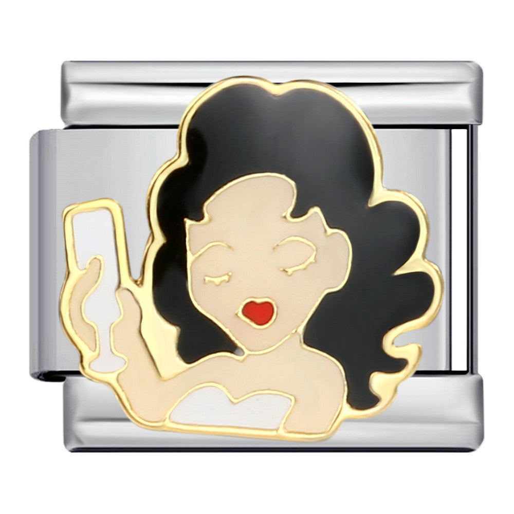 Wholesale Italian Charm Bracelet Cute cartoon character   Stainless Steel Composable Bracelet