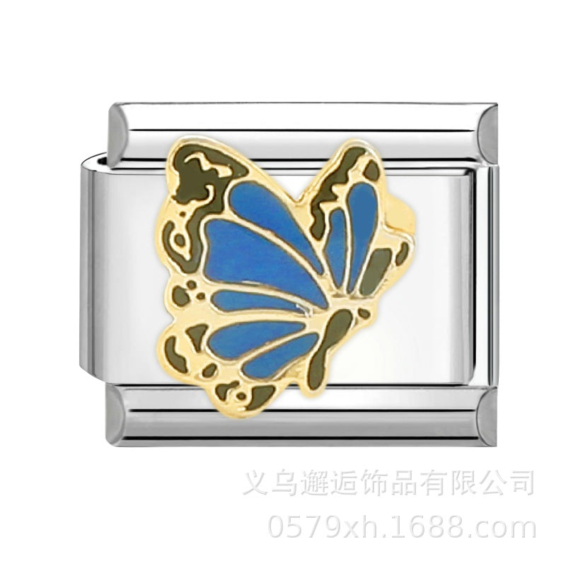 Wholesale Italian Charm Bracelet 9mm DIY Splicing Removable Stainless Steel Composable Bracelet