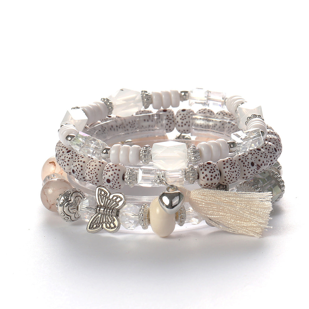 Wholesale Bohemian Butterfly Tassel Pendant Bracelet ACC-BT-Lijie002