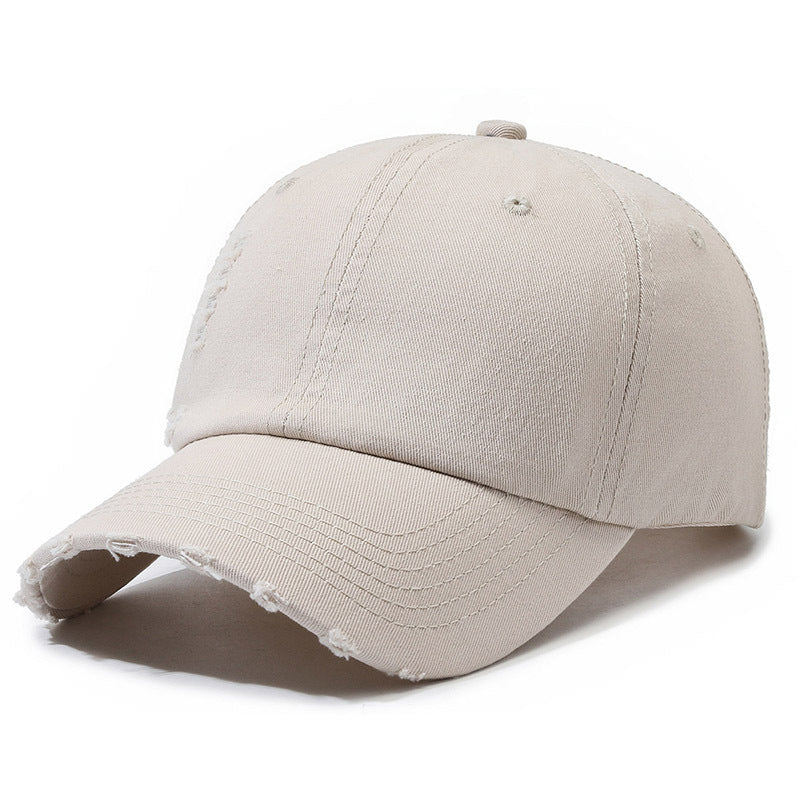 Wholesale Ripped Soft Top Smooth Cotton Hat Baseball Cap ACC-HT-XuanWei001
