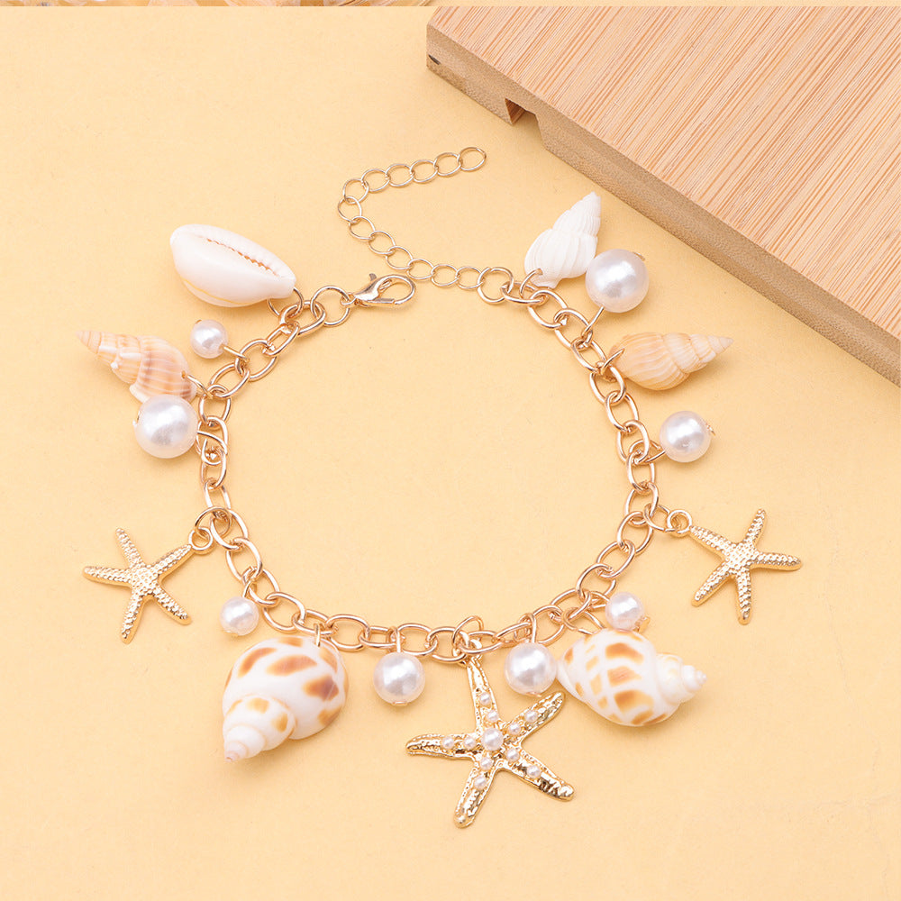 Wholesale Bohemian Summer Beach Seashell Choker Necklace