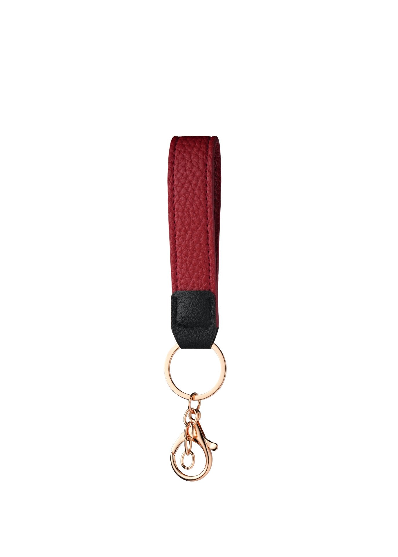Wholesale Modern Leather Key Chain Pendant with Plant Floral Pattern,  Buckle,  Boutique Car Key Accessory for Resale