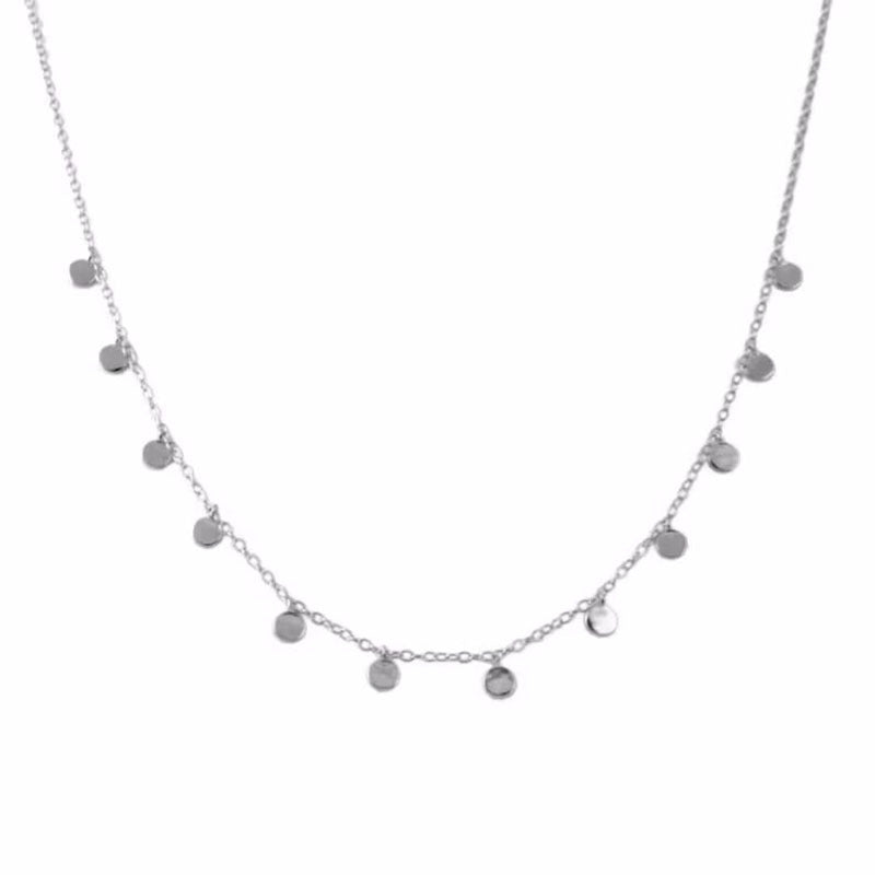 Wholesale Small Round Pendant Clavicle Chain Necklace