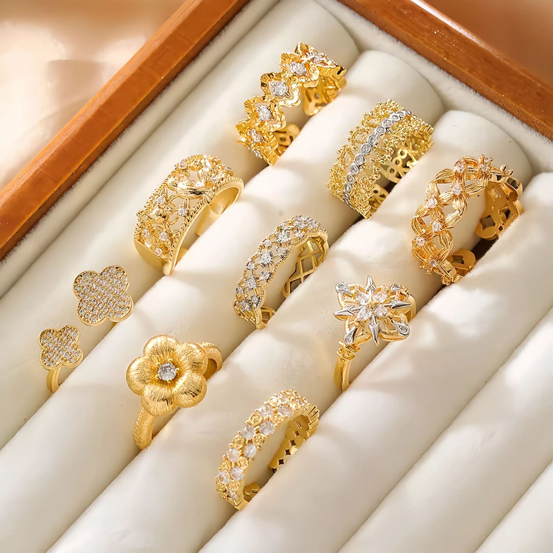 Wholesale Light Luxury Ring Lace Lace Ring