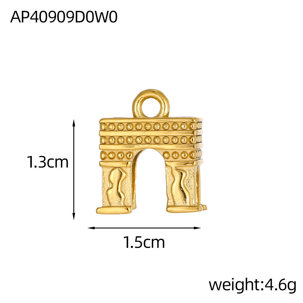 Wholesale Stainless steel three-dimensional pendant