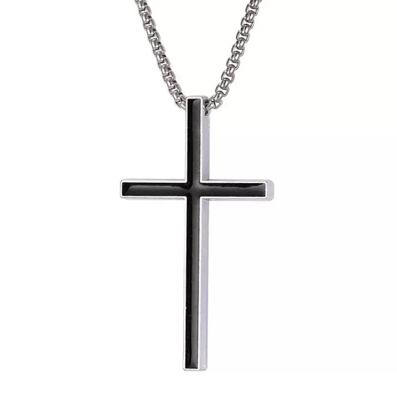 Wholesale Hip Hop Street Style Alloy Cross Pendant Necklace Fashion Accessory For Gift And Boutique Resale