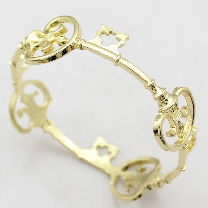 Wholesale Vintage Hollow Key Cross Bridal Bracelet