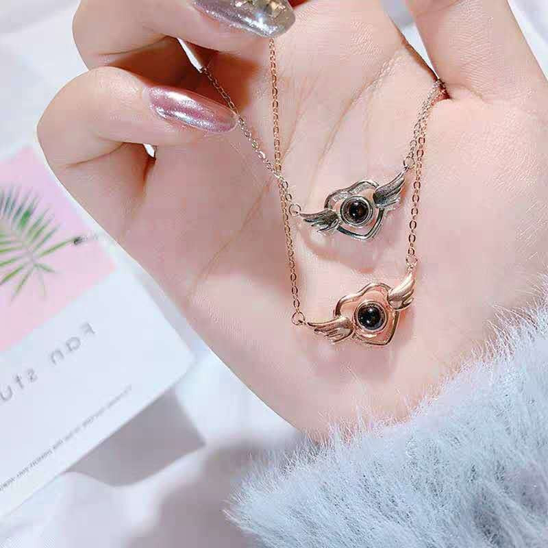 Wholesale Valentine's Day Angel Wings Necklace ACC-NE-Shiyu002