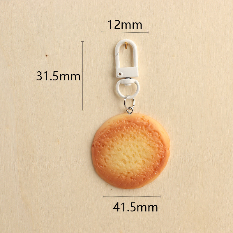 Wholesale  Cookie Keychain Pendant Cute and Creative Keychains