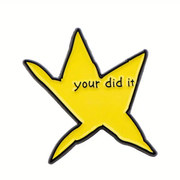 Wholesale  Yellow Funny Star Brooch