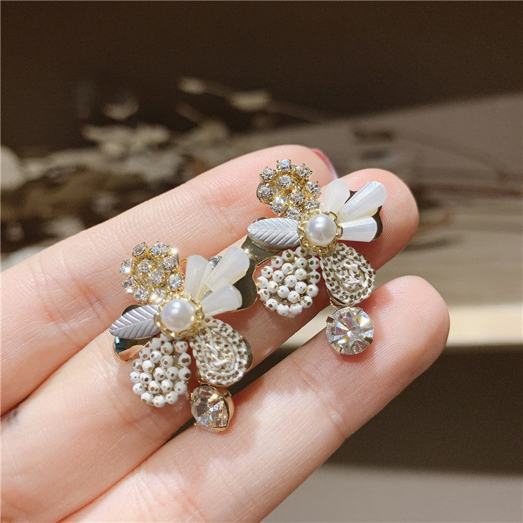 Wholesale 925 Silver Needle Exaggerated Irregular Metal Earrings Statemente Earrings ACC-ES-Hanxi007