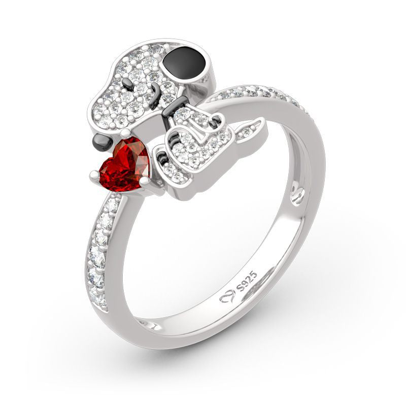 Wholesale Cute  Ring Electroplated Dot Design Boutique Resale Jewelry Accessory