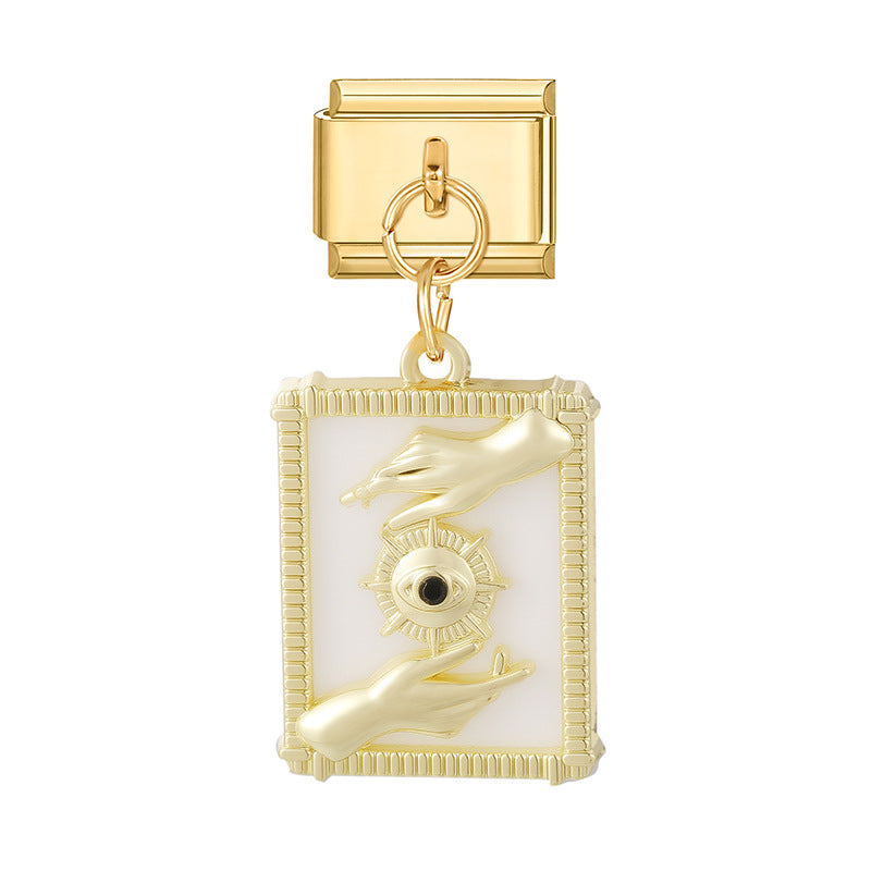 Wholesale Italian Charm Bracelet 9mm DIY Splicing Cute Creative Stainless Steel Composable Bracelet