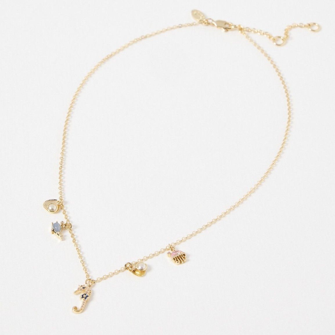 Wholesale Summer Beach Series Sea Blue Pendant Necklace ACC-NE-JiP018