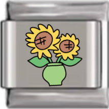 Wholesale Italian Charm Bracelet 9mm DIY Splicing Tent Sunflower Stainless Steel Composable Bracelet