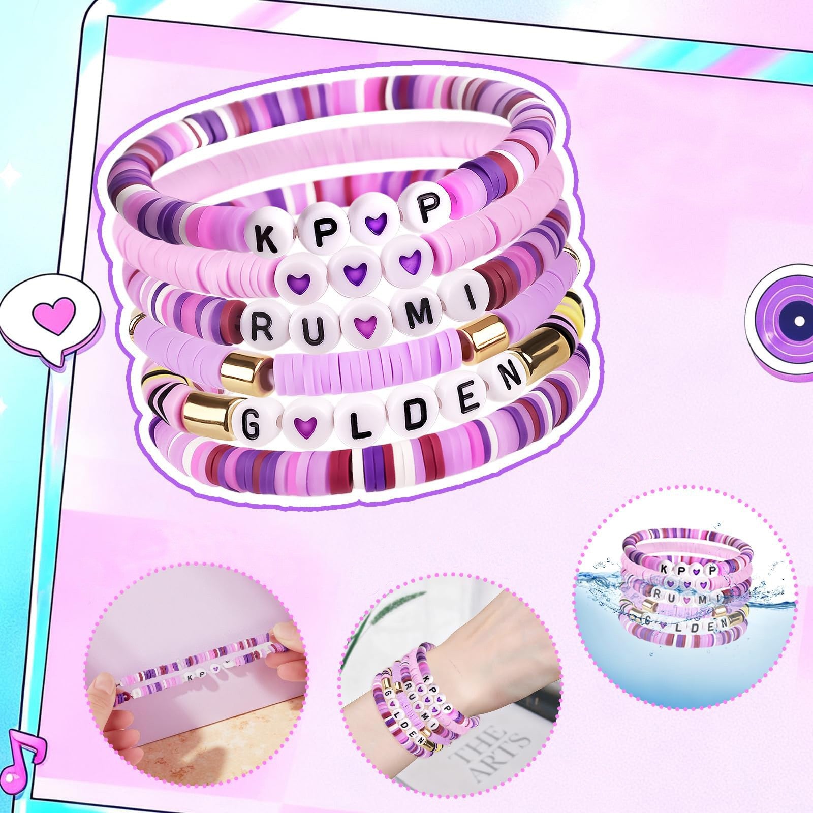 Wholesale Polymer clay K-Pop bracelet