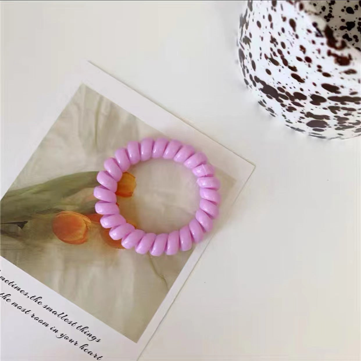 Wholesale 10pcs Candy Color Telephone Cord Hair Scrunchies ACC-HS-Huidi015