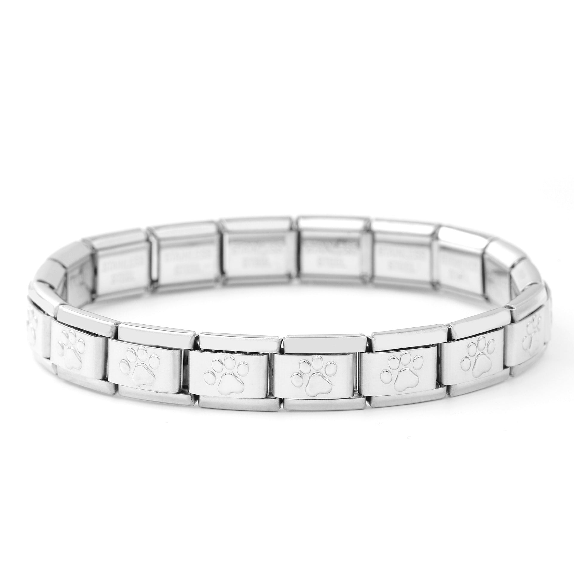 Wholesale 5pcs Italian Charm Bracelet 9mm DIY Spliced Removable Stainless Steel Cute Animal Composable Bracelet ACC-BT-XY035