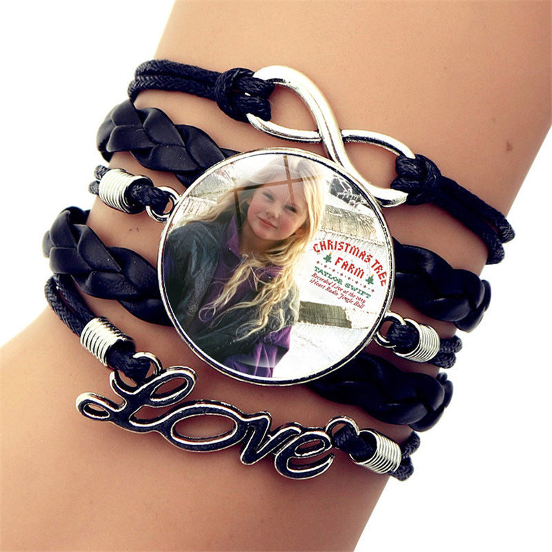 Wholesale Music Celebrity Leather Jewelry Leather Bracelets ACC-BT-JiaYun004