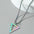 Wholesale Titanium steel black triangle necklace