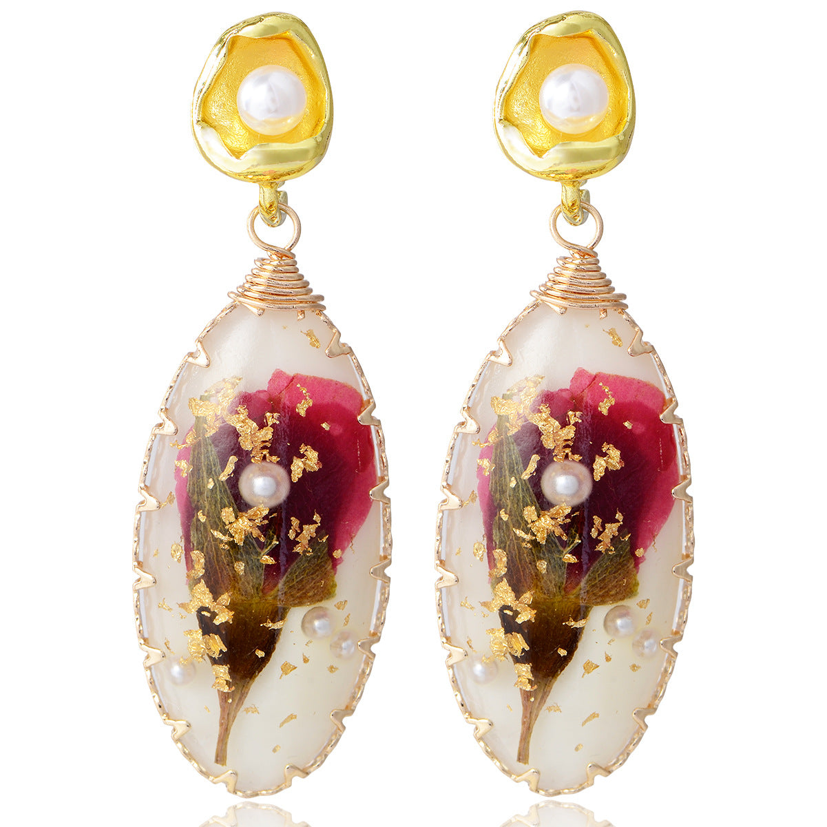 Wholesale Forest Earrings Mother of Pearl Earrings Luxury Earrings ACC-ES-YiN004