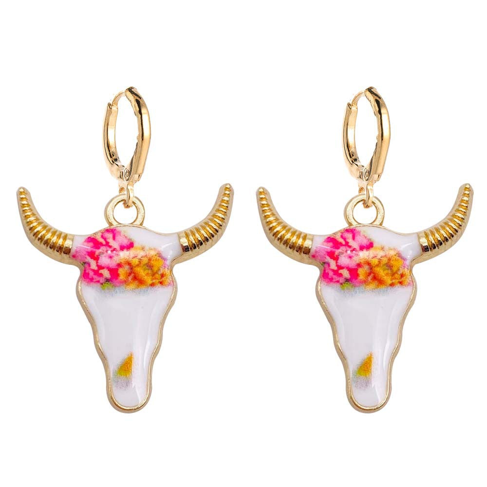 Wholesale Retro Ethnic-Style Western Cowboy Series Acrylic Earrings