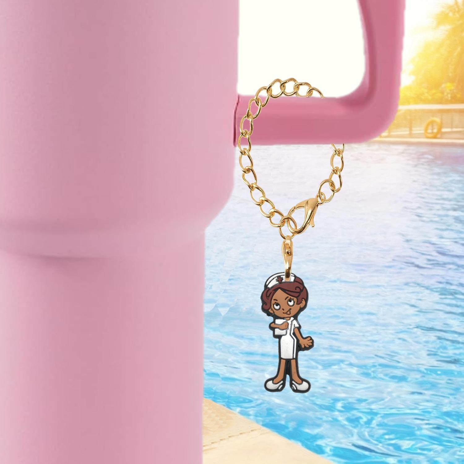 Wholesale Nurse Series Soft Rubber Hanging Chain Cup Accessories Chain ACC-CA-XieJi003