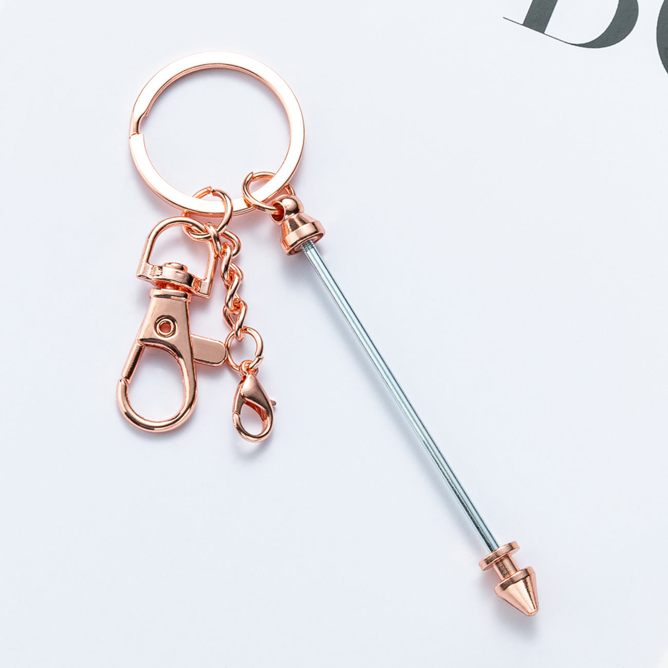 Wholesale Multicolor Metal DIY Beaded Keychains ACC-KC-HuaH013