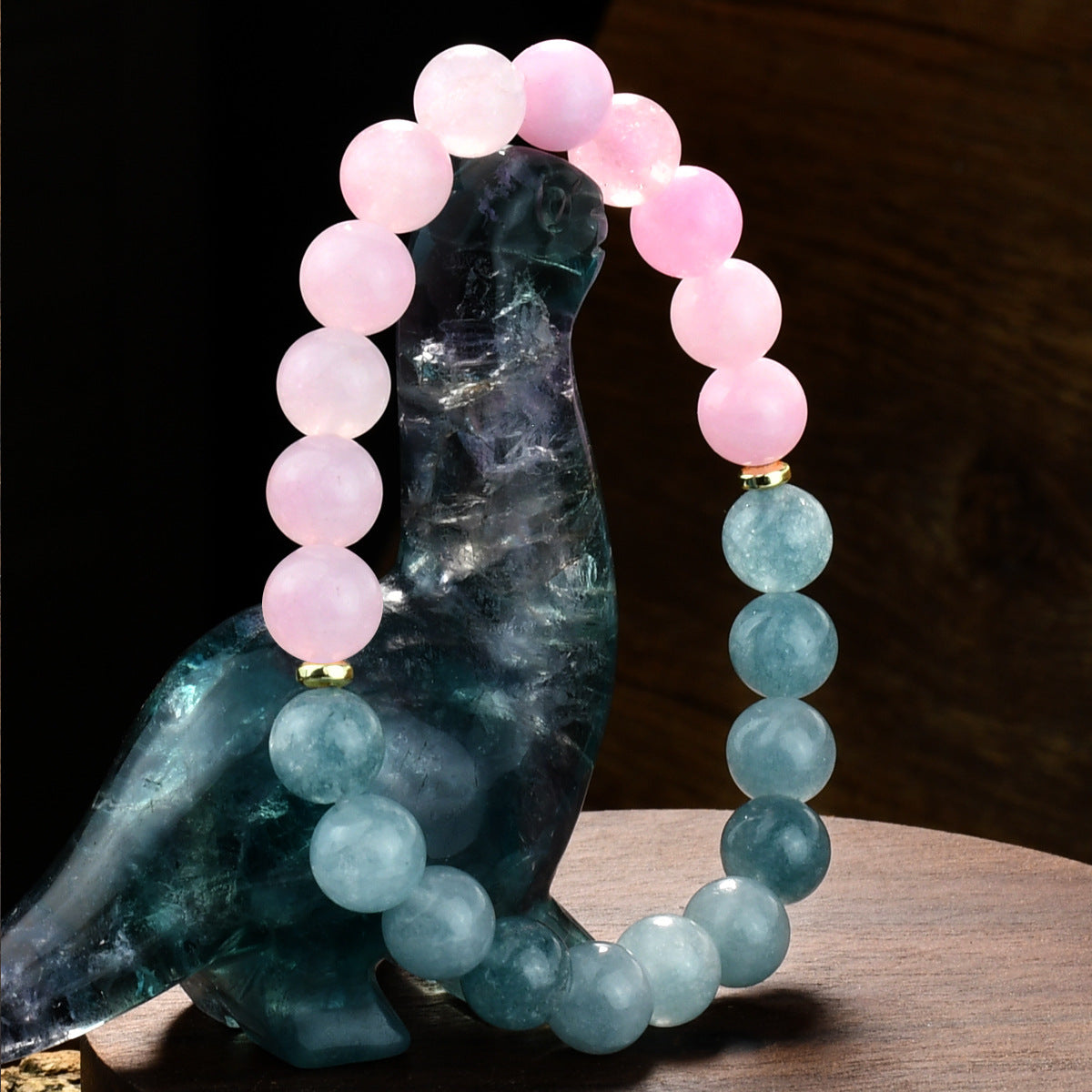 Wholesale Chinese Style Pink Crystal Beaded Bracelet Handmade Jewelry Accessory for Everyday Wear and Gift
