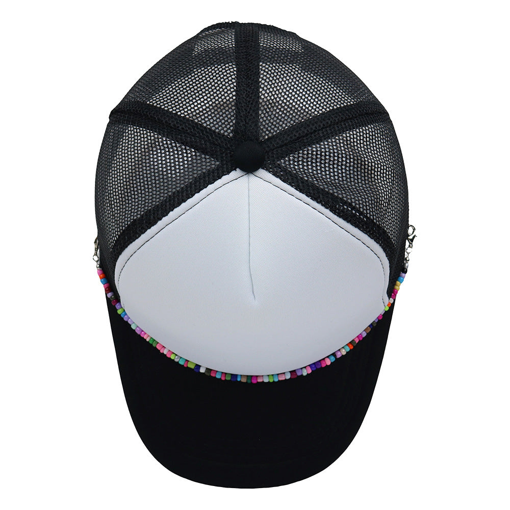 Wholesale Colorful Chain Trucker Cap Mesh Cap Baseball Cap ACC-HT-HaiPu019