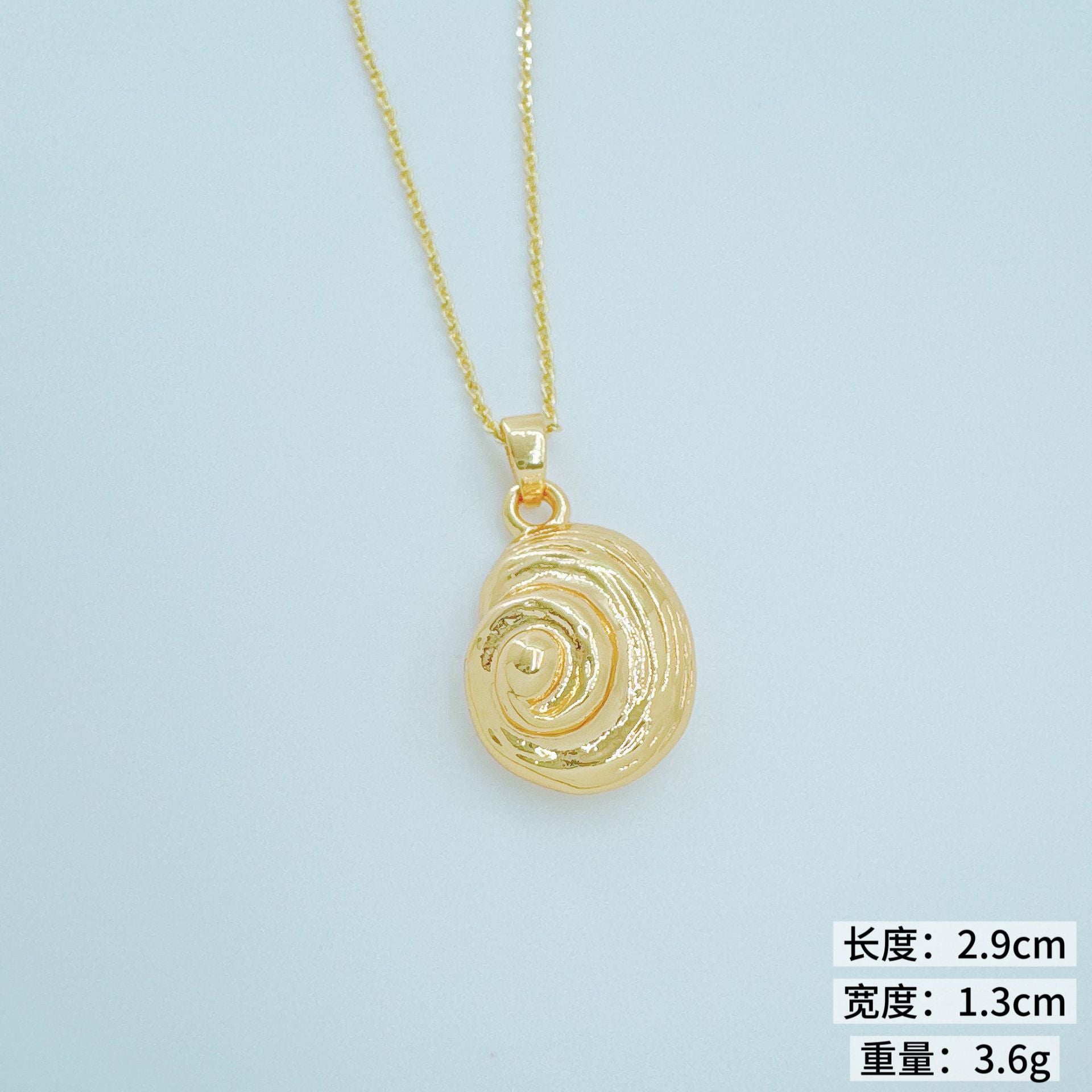 Wholesale Copper Electroplated Sea Life Pendant Necklace European American Style Fashion Accessory for Women