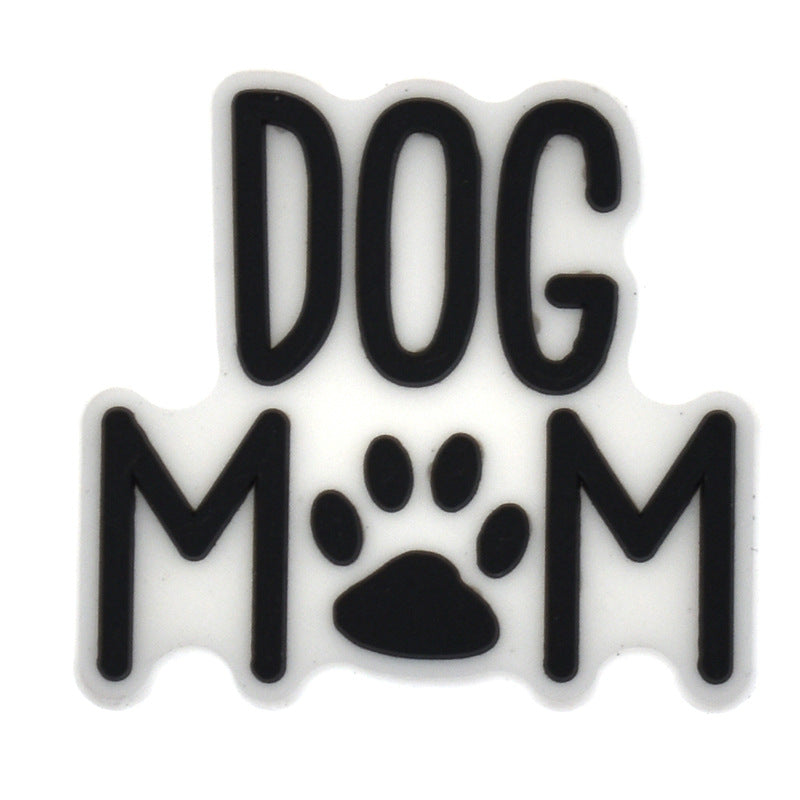 Wholesale  Random 100pcs Cute dog PVC Soft Rubber Shoe Buckle Decoration