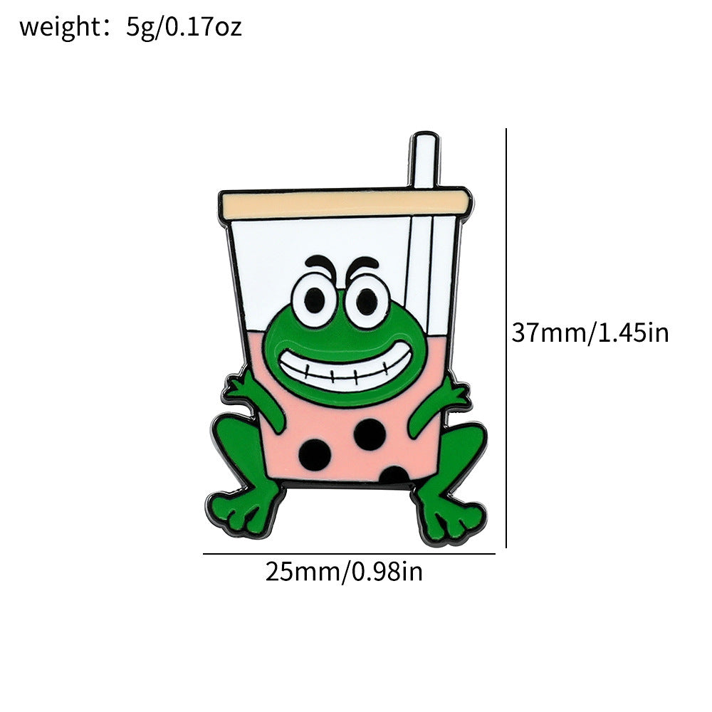Wholesale Cartoon creative funny frog brooch