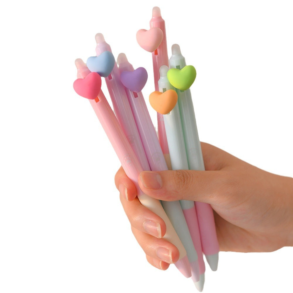 Wholesale Makaron Color Love Press erasable Pen Ballpoint Pen