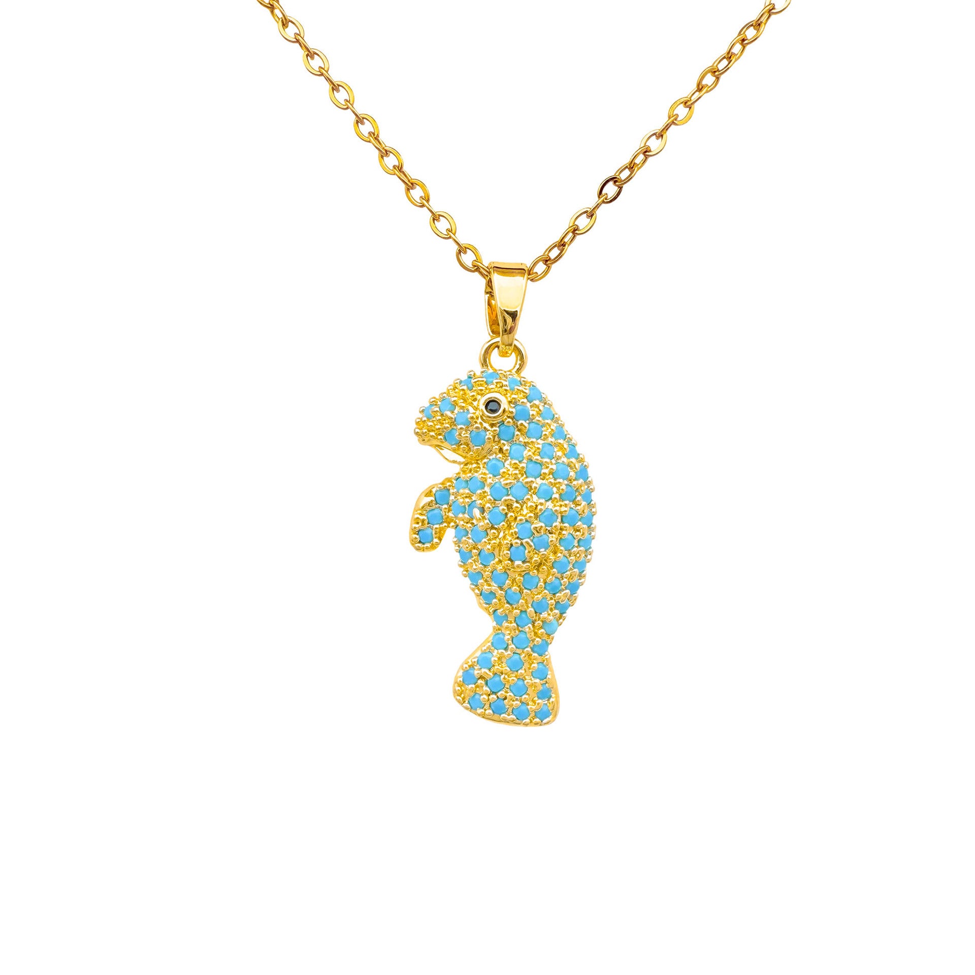 Wholesale Ocean Style Evil Eye Necklace for Women,  Titanium Steel Heart Pendant with Zircon,  Simple Vacation Collarbone Chain,  Fashion Accessory Gift