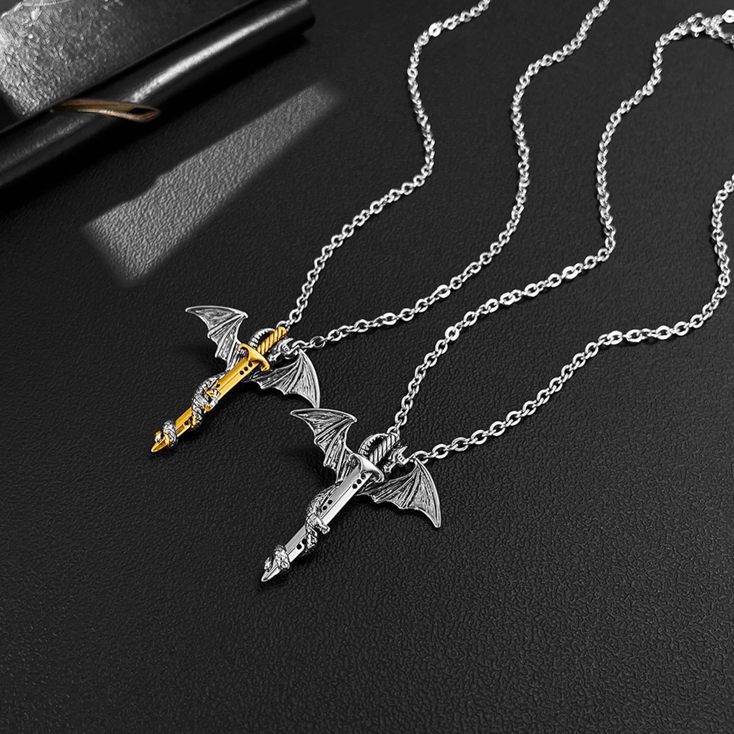 Wholesale Dragon Pendant  Titanium Steel Necklace