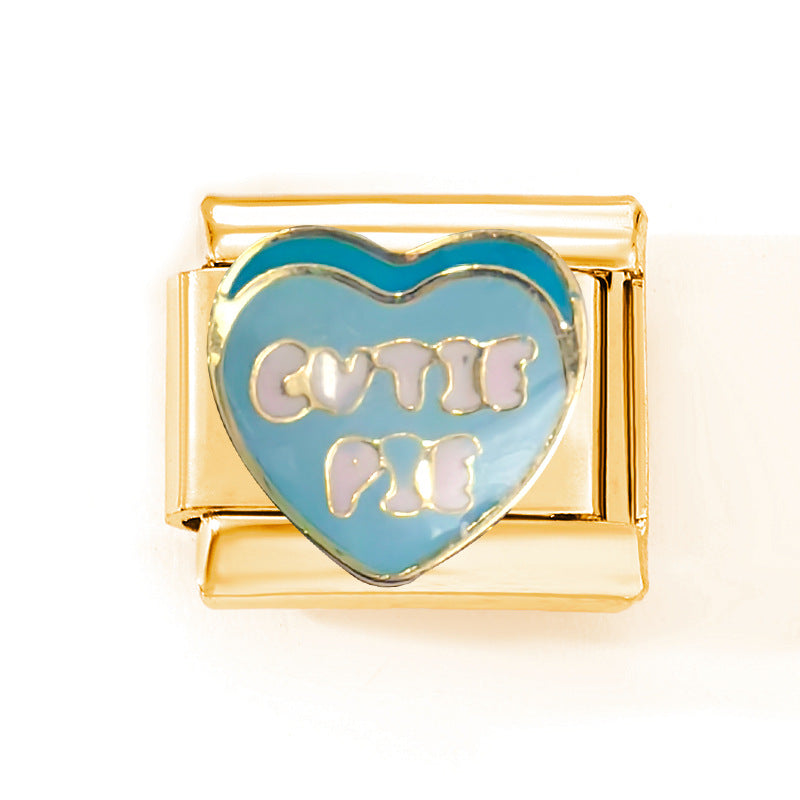 Wholesale 10pcs Italian Charm Bracelet 9mm DIY Splicing Removable Kitten Bear Stainless Steel Composable Bracelet