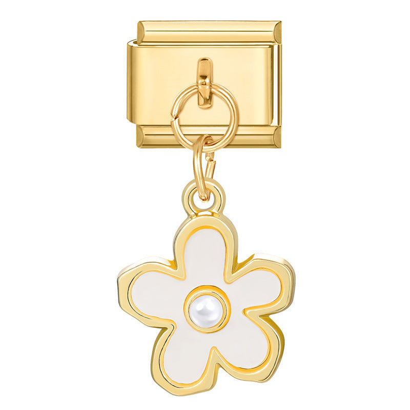 Wholesale Italian Charm Bracelet 9mm DIY Splicing Creative Pendant Stainless Steel Composable Bracelet