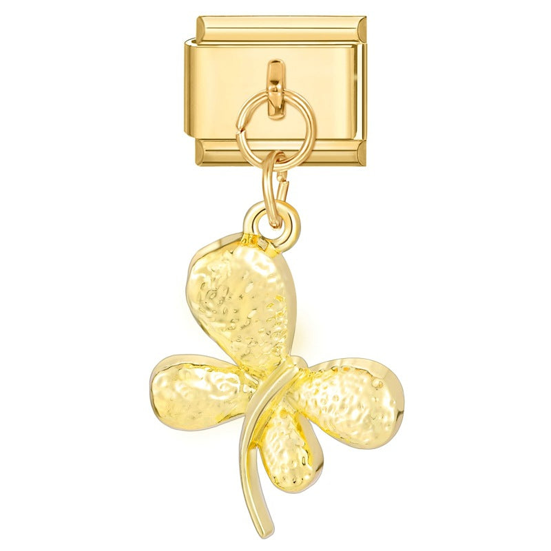 Wholesale 9mm Italian Charm Starter Bracelets DIY square Single Section Creative Stainless Steel Composable Bracelet