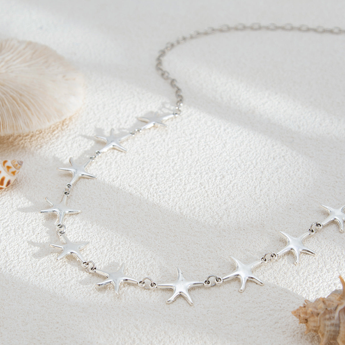 Wholesale Starfish shell opening adjustable ring set