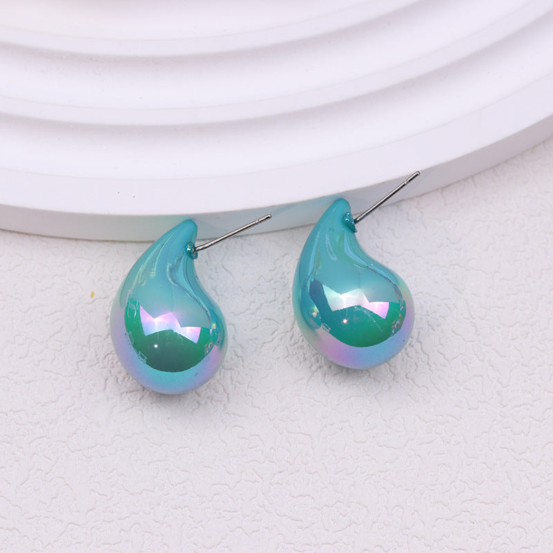 Wholesale Acrylic Glossy Water Drop Earrings ACC-ES-DA012