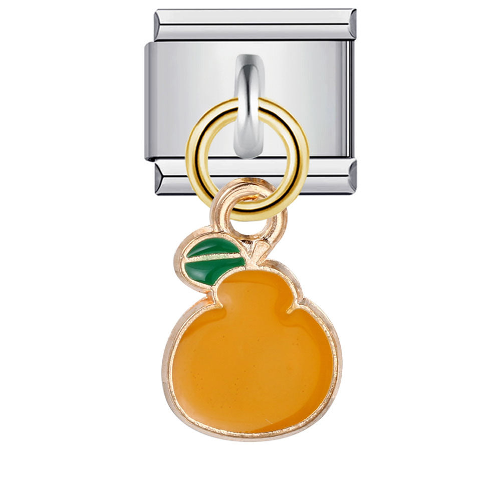 Wholesale Italian Charm Bracelet 9mm DIY Splicing Removable Fruit and Vegetable Series Stainless Steel Composable Bracelet