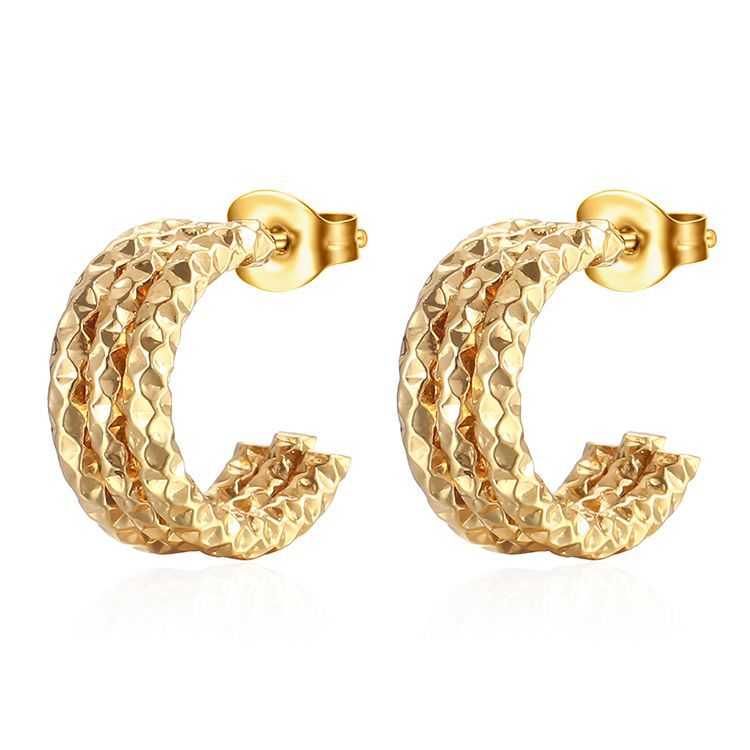 Wholesale Multi-layer stainless steel earrings