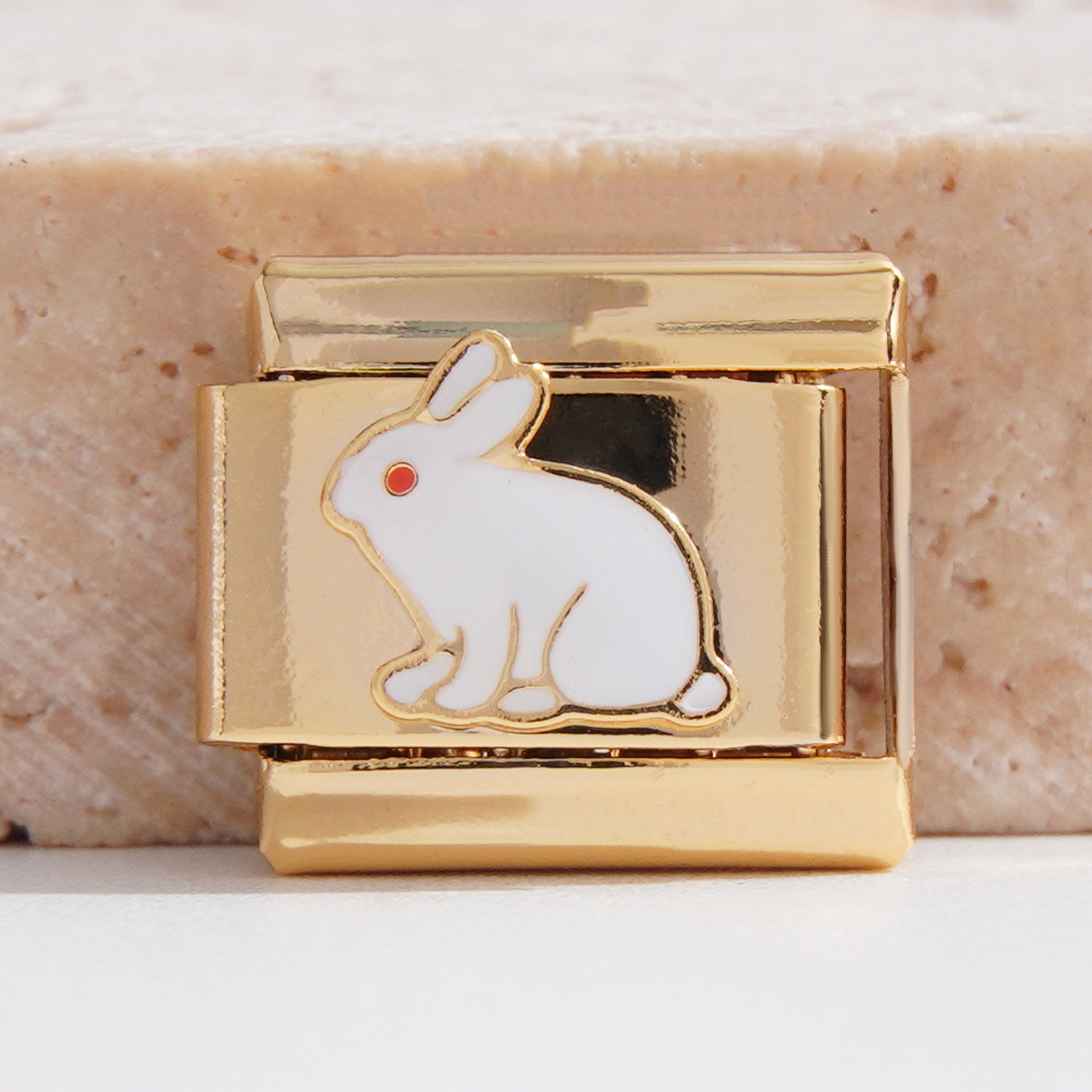 Wholesale Italian Charm Bracelet 9mm DIY Splicing Removable Eyes Cherry Stainless Steel Composable Bracelet