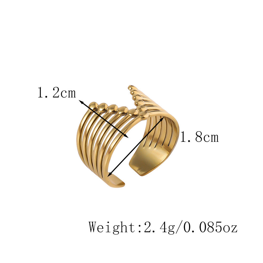Wholesale titanium steel irregular ring